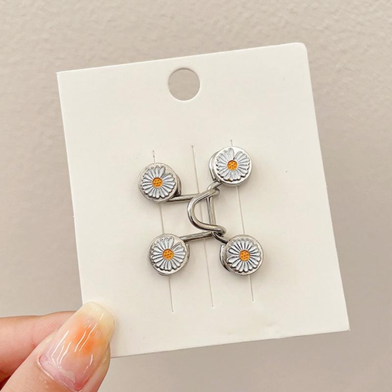 Waist Tighten Brooch Pin for Pants with Anti-Exposed Buckle Brooch Clip Jeans Waist Pin Clothing Accessories for Female