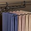 1pc Multi-layer Pants Hanger, Stainless Steel Rack, Save Space Storage and Organization for Wardrobe, Closet, Bedroom, Suitable for Pants,  Scarves