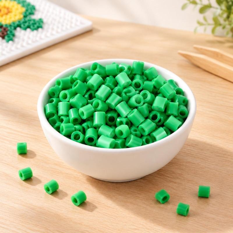 Plastic Melting Craft Pellets 24 Color 2.6mm Fuse Beadsfor Building Picture Art From References or Maker-Devised Arrangements