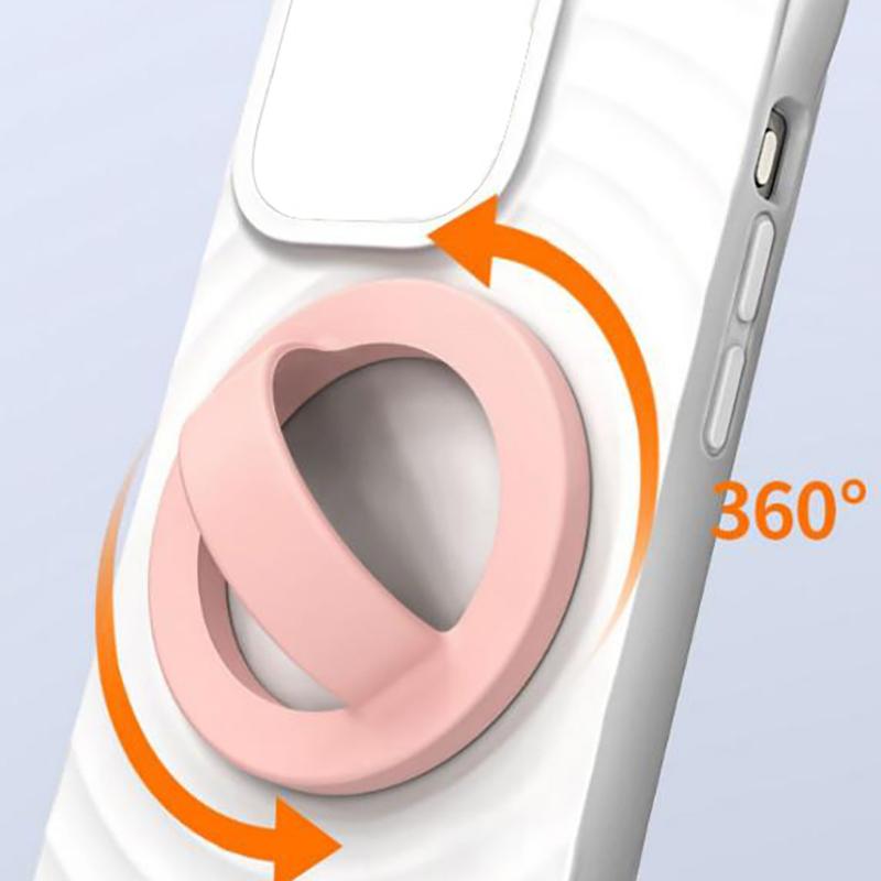 Magnetic Silicone Comfortable Circular Grip Phone Holder Powerful Grip For Phone 16 15/14/13/ 12 Android