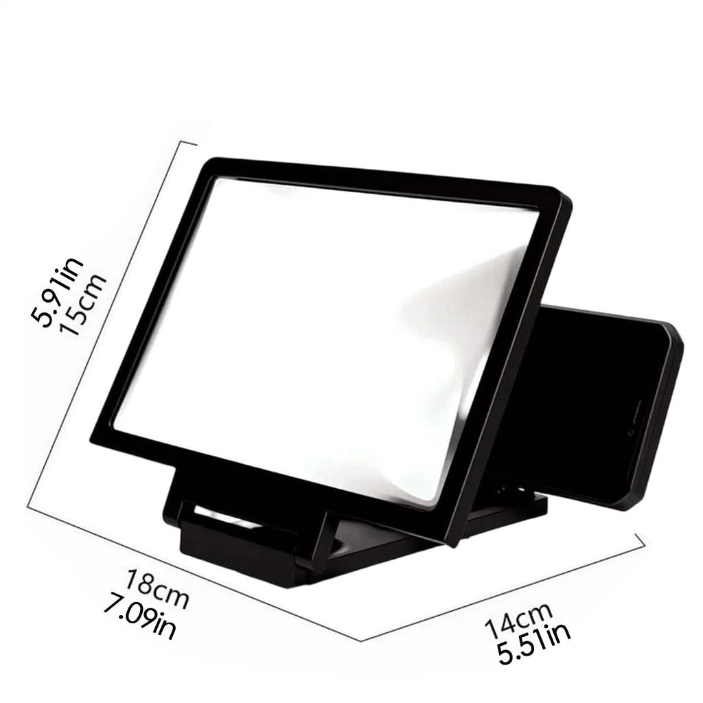Screen Magnifier Amplifier HD Phone Holder Screen Amplifier Video Phone Amplifier Screen Phone Projector for All Smartphones