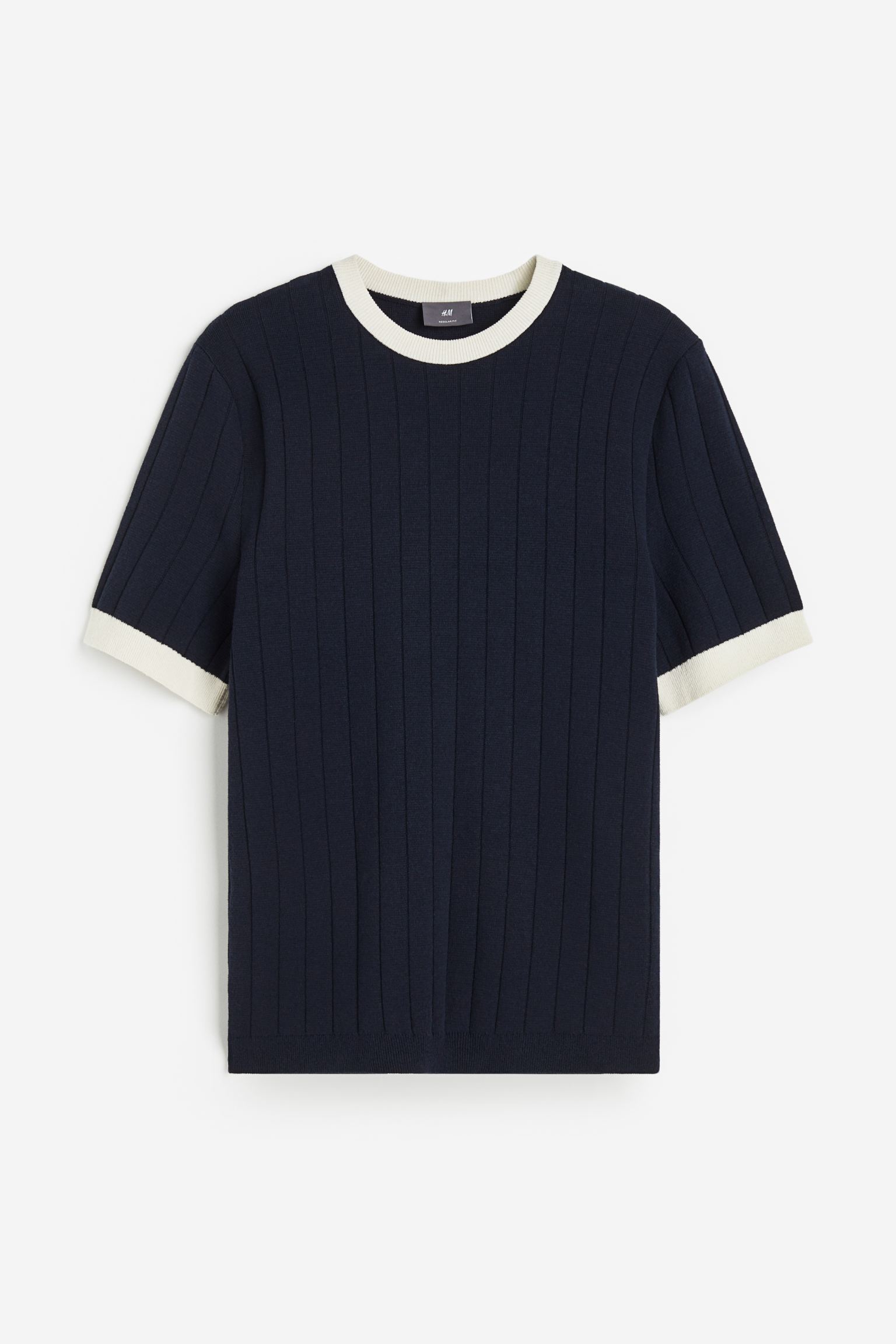 

Regular Fit Rib-knit T-shirt
