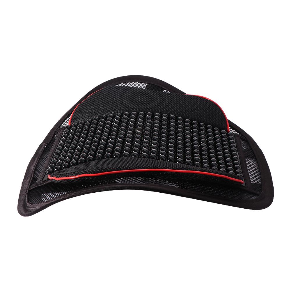 Wooden Bead Car Seat Lumbar Pillow Waist Massage Support Waist Pad Car Lumbar Cushion Office Chair