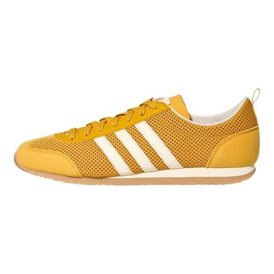 Neo Vs Jog 2.0 Tela Cuero Sintético Cómodas Versátiles Caña Baja Estilo de Vida Zapatillas Casuales Unisex Amarillo KH7652