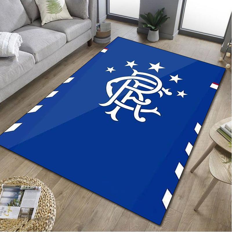 1Pc Rangers Football Club Print Rug - Home Decoration Carpet For Living Room Bedroom Flooring Computer Chair Area Rug