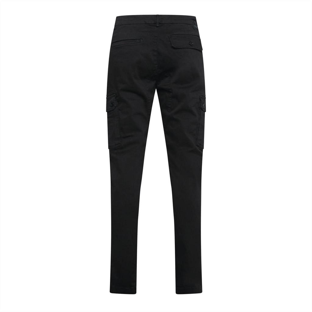 Replay Mens Cotton Denim Slim Cargo Trousers
