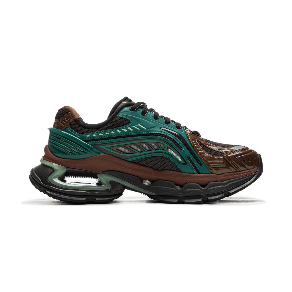 Li Ning Fierce Steed BOW Trendy Fashion Support Stable Durable Low-Top Casual Shoes Men Casual Shoes Green Brown AZGU061-4