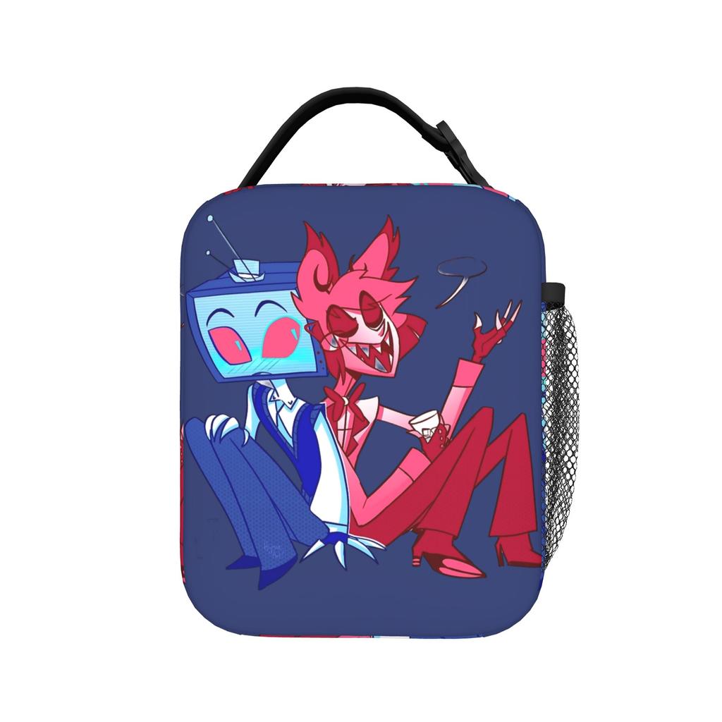 Radiostatic Vox Alastor Insulated Lunch Bags Cooler Bag Reusable,Meal Container Large Tote Lunch Box Men Women Work Travel