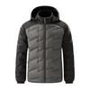 Men's & Women's Thickened Color Block Hooded Down Jacket - Autumn/Winter Outdoor Warm Outerwear