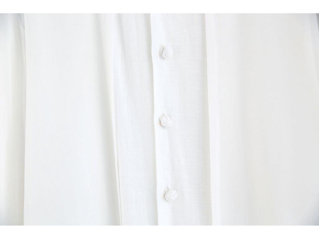 Spring 2025 Men's National Style Stand Collar Chiffon Shirt