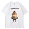 Lustiges Ei Ed Sheeran Meme Bild Mode T-Shirt Atmungsaktiv Lässig Kurzarm Sommer Damen T-Shirt Super Street Kopfbedeckung Geschenk