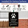 2D Flat 1pc German & English Pet Memorial Aluminium Plaque - Vintage Black & White Paw Print Sign with "Even Forever Wouldn't Have Been Enough
