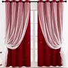 Hollow Star Curtains Of The Same Style, Lace Curtains, Dream Princess, Wind Height Blackout Double-Layer Curtains, Finished Products
