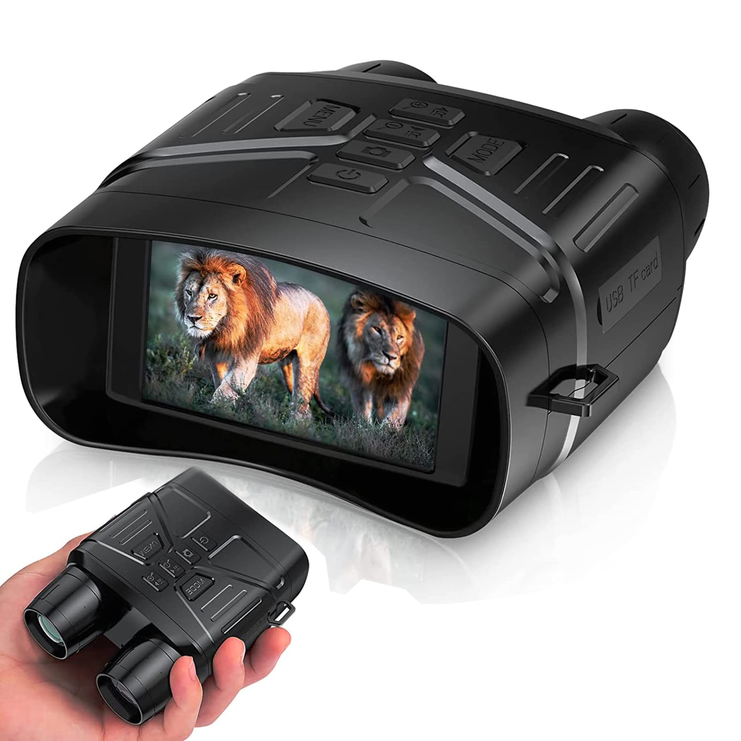 

Digital Binocular Camera with Recording Function, Night Vision Scope, Nighttime Photography, Night Vision Camera with Infrared, 3-inch LCD Screen,