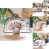 Adorable Plush Bunny Keychain Cute Soft Bag Charm Stuffed Animal Toy For Kids