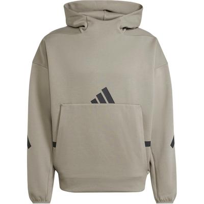 adidas Zne Felpa con Cappuccio Logo del Marchio Lavorata a Maglia su Due Lati Confortevole Felpa con Cappuccio da Allenamento Uomo Felpe Marrone JE3071