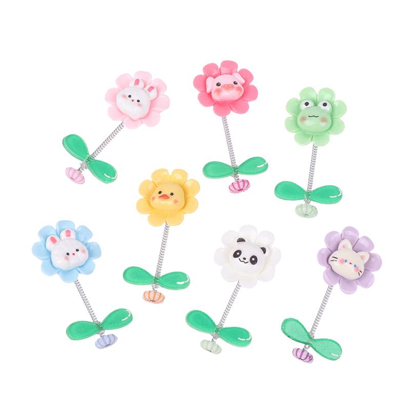 Flower Car Ornaments Car Center Console Dashboard Ornament Shake Head Flower Car Accessories