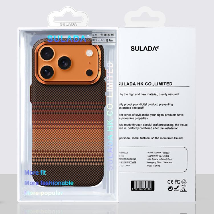 SULADA Kevlar Woven Texture Magnetic Leather Phone Case