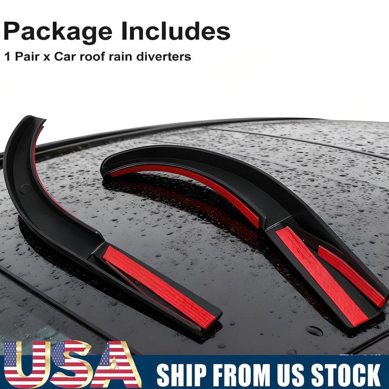 Car Roof Rain Gutter Extension Rainwater Diversion Slot Car Hard Top Roof Flow For Jeep Wrangler JK 2007-2018 Auto Accessories