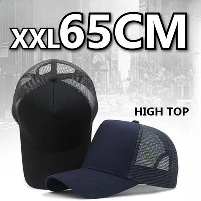 XXL Veľká Veľkosť 60-65 cm Sieťovaná Baseballová Čiapka Jar Leto Vonkajšia Nastaviteľná Vysoká Šiltovka Bežná Ochrana Pred Slnkom Šiltovka