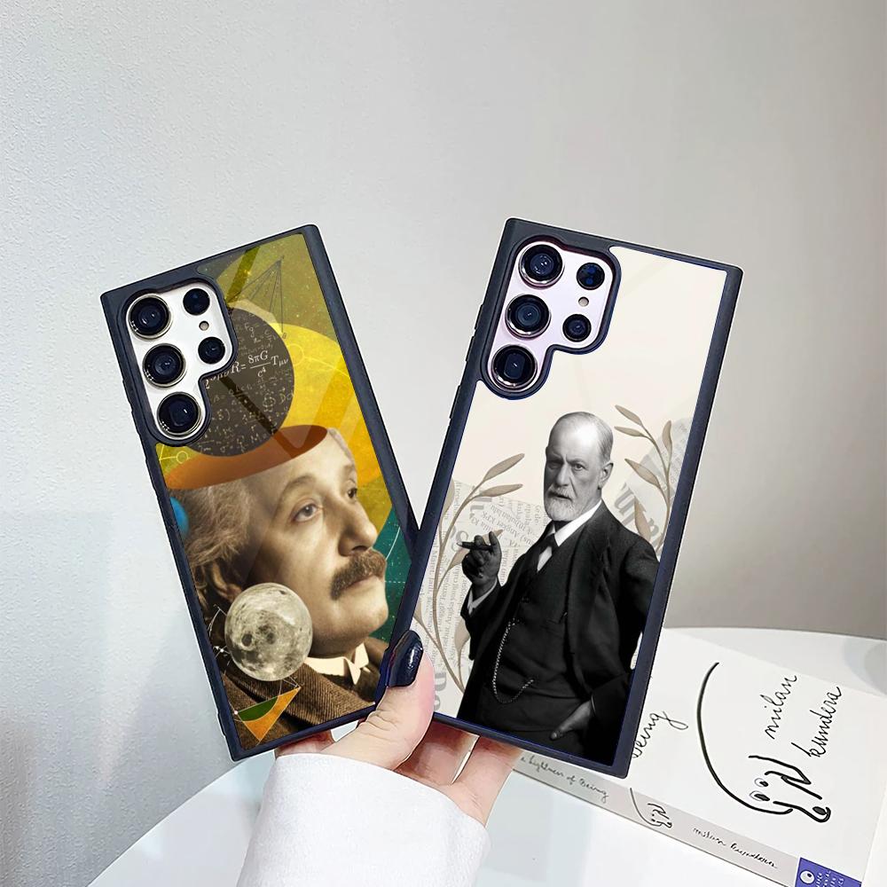 Sigmund Freud Phone Case For Samsung Galaxy S26 S25 S24 S23 S22 S21 S20 FE Edge Pro Plus Ultra PC+TPU Cover