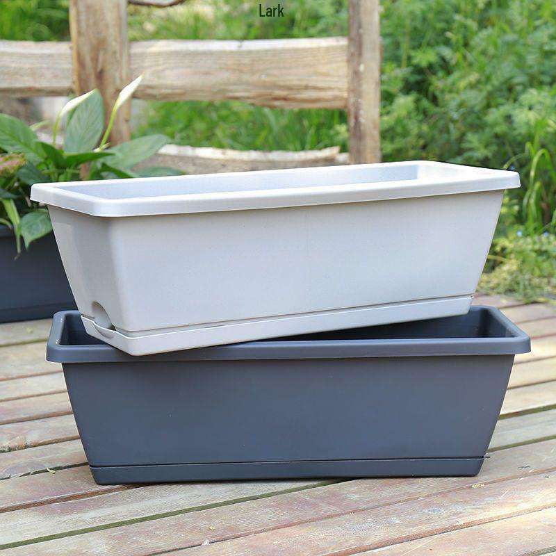 Hollen Extra Large Rectangular Vegetable and Flower Planting Pots for Balcony or Family Use