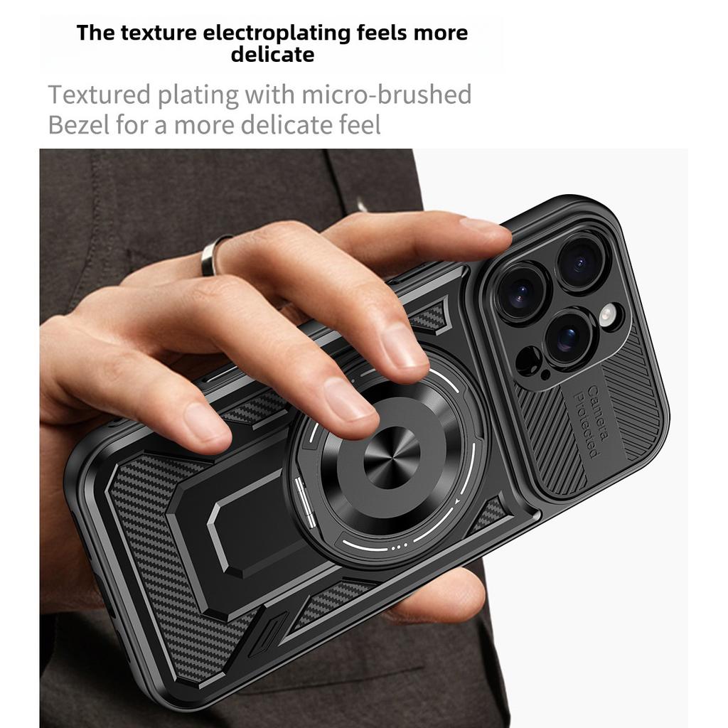 360° Metal Ring Stand Magnetic Case for for IPhone 15 14 11 13 12 Pro Max Plus For Magsafe Wireless Charge Armor Anti-fall Cover
