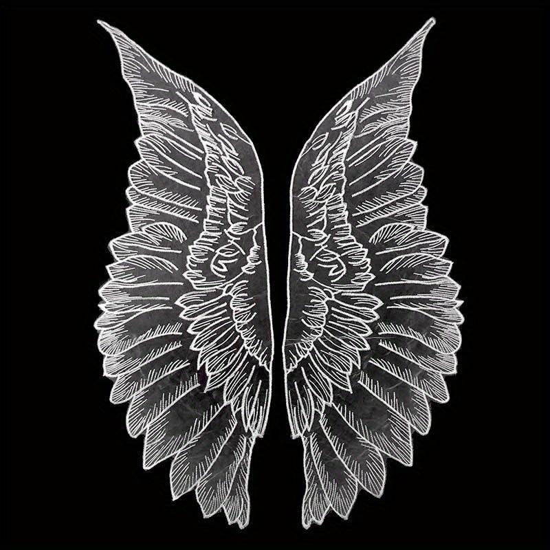 1PC Butterfly Wings Embroidered Cloth Attached Collar Cape Design Handmade DIY Jewelry Materials for Shooting Set Decoration