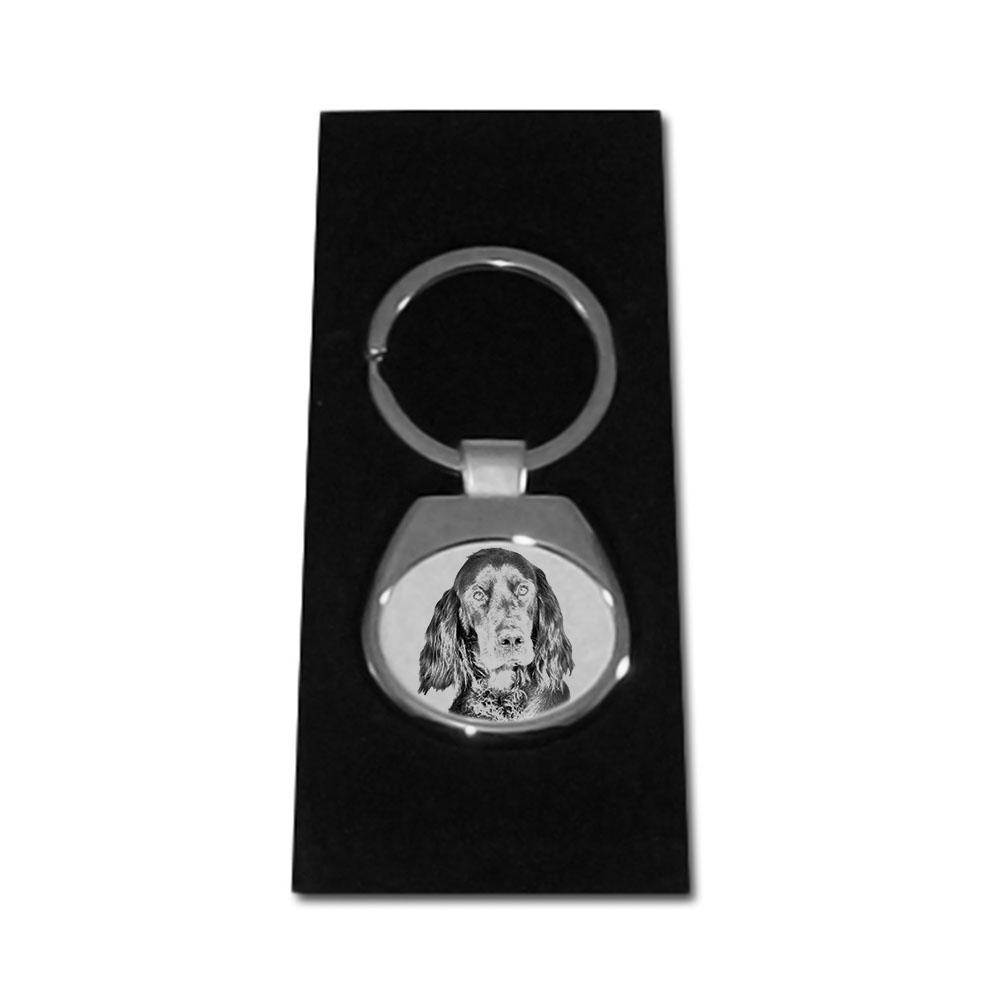 Gordon Setter - Keychain with a Dog, Keychain with a Print, Personalized Pendant from the Art-Dog Brand