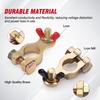 1Pair Car Battery Terminal Connectors Protector Wire Cable Clamp Adjustable Conductive Caps Stud Type Cable Positive Negative