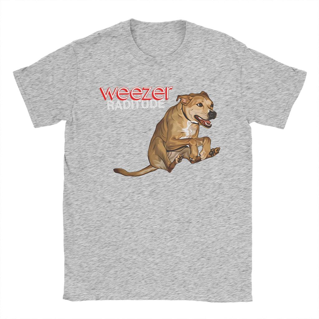 Weezer Ratitude Dog Album Unisexs T Shirts  Humor Tees Short Sleeve Crewneck TShirt Pure Cotton Plus Size Clothing