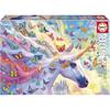 Puzzle - EDUCA - Rainbow Unicorn - 500 Pieces - 48x34 Cm - For Children from 10 Years Old