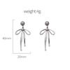 Bow Stud Earrings Girls Girls Stud Earrings Versatile Earrings Premium Sense Spot Jewelry