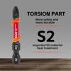 15 Pieces of Strong Magnetic Impact-Resistant Pz2 Screwdriver Bit Set, 50mm S2 Steel, Non-Slip High Hardness Tip, Special Tools