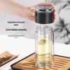 TOMIC Double-Layer Glass Cup with Tea Infuser