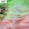 Gradient Color Rainbow Chiffon Fabric Scarf Sewing Craft DIY Ancient Style Hanfu Dress Stage Costume Decor Clothing Supplies