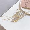 Retro Rhinestone Hair Claw For Women Fashion Metal Chain Tassel Hair Clip Crab Clamp Hairgrip Girls Hair Accessories Party Jewelry
