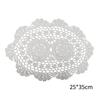 Table Mat 2022 Beige/White Cotton Lace Doilies Floral Lace Doilies Floral