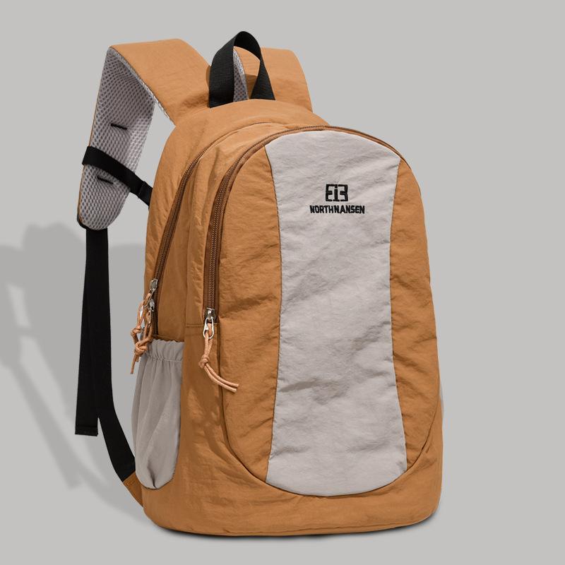 Schoolbag Outdoor Hiking Mountaineering Backpack Female Contrasting Color Ladies Travel Light Mountaineering Backpack Male Anti-splashing Student