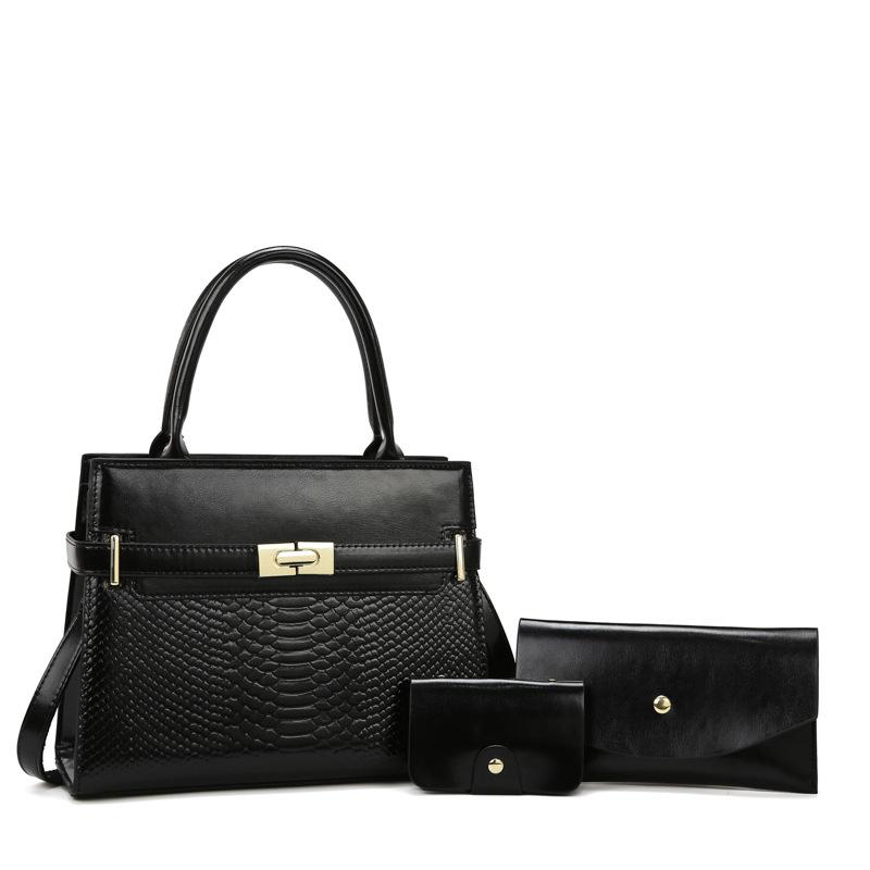 

Bags Women s bags New retro multi-piece sets Crossbody bags Women s fashion one-shoulder women s handbags single package чёрный