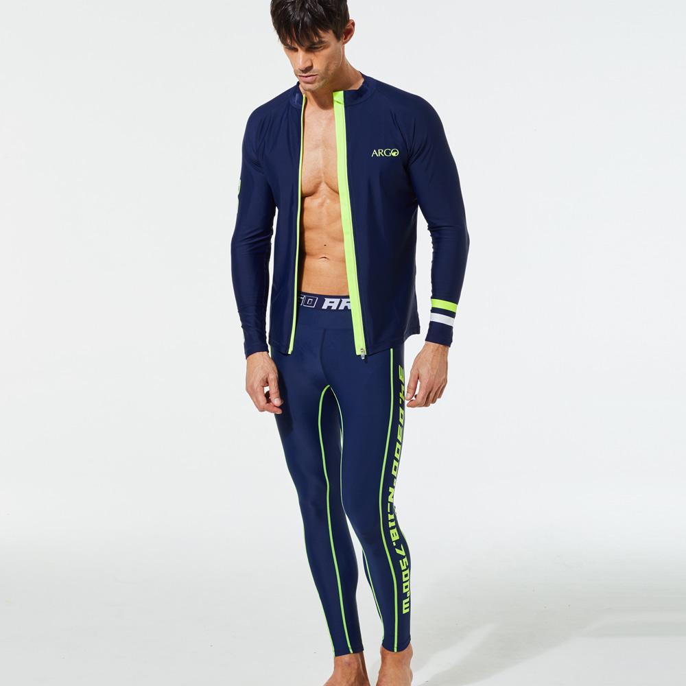 ARGO Byron Men'S Rash Guard Leggings Set Navy
