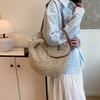 Woven Bag Women's Large-capacity Fashion Versatile Shoulder Bag Fashion Trend Beach Tote Bag