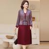 Rochie Midi Elegantă YUZHAOLIN cu Aspect de Două Piese pentru Femei de Vârstă Mijlocie