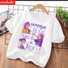 2025 Summer Kpop Demon Hunters T-Shirt Kids Cartoon Anime Meme Print Clothes Round Neck Basic Boys Tops Casual Shirts Gift