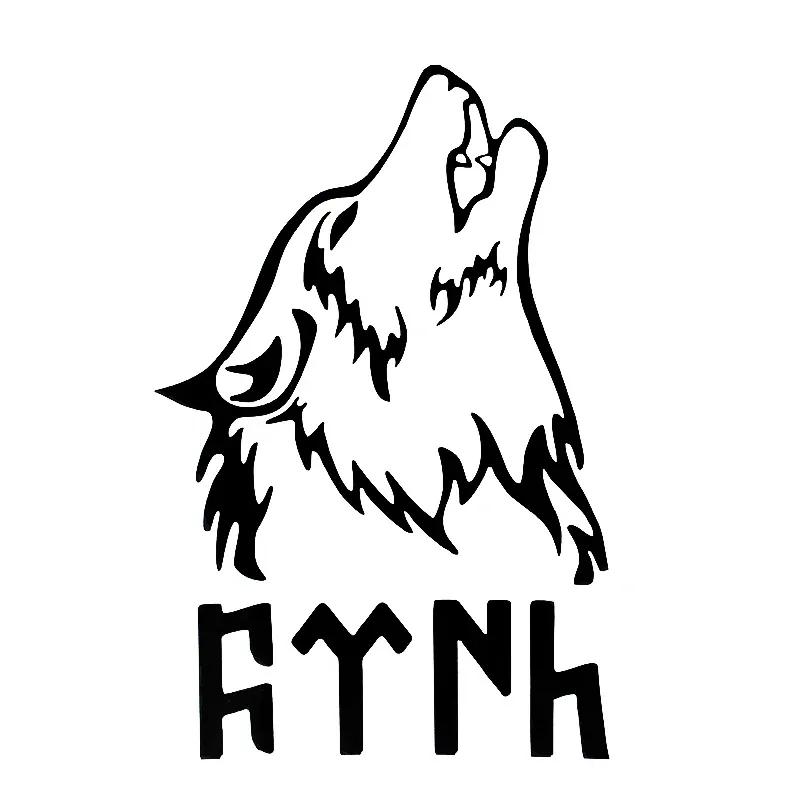 Howling Wolf And Word Great Turk Turkey Turkish Car Sticker Motorcycle Decals 1 PC