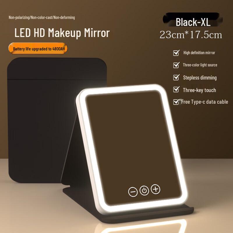 Portable Folding LED Makeup Mirror