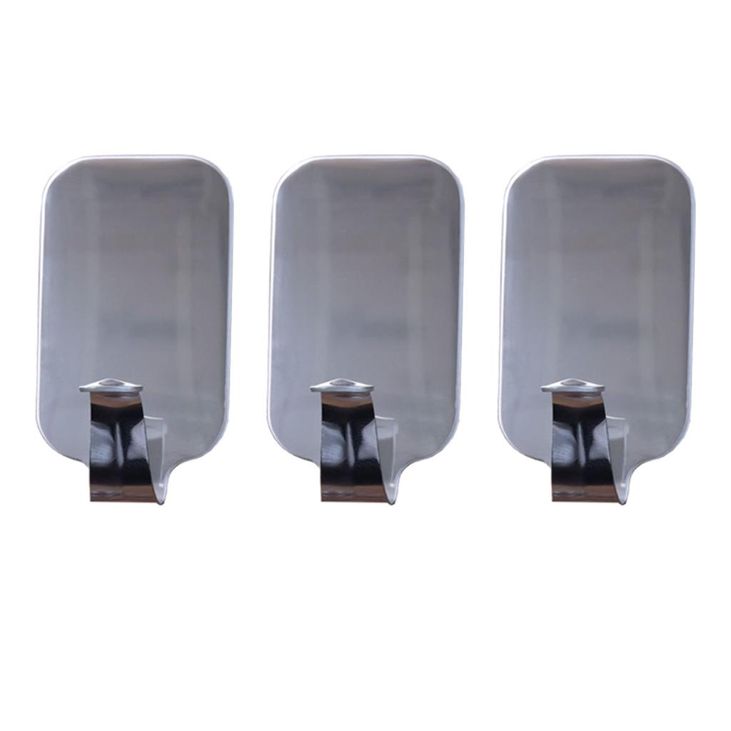 Stainless Steel Adhesive Hook Multifunctional 1.5kg Load Bearing Stick On Wall Hangers for Kitchen