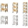 Convenient Rolling Storage Rack Multilayer Storage Solution with Drawers for Organizing Living Spaces Efficiently