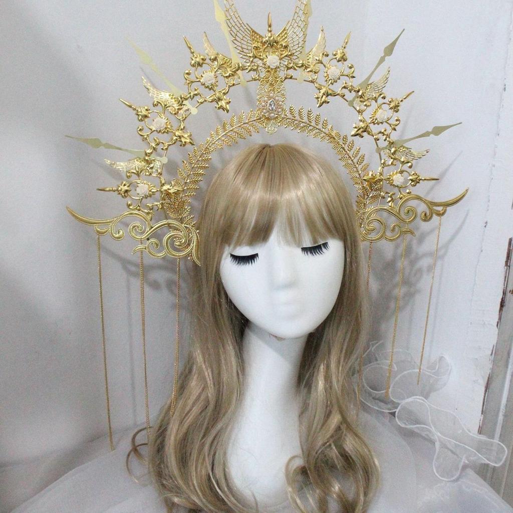 DIY Lolita Heiligenschein Krone Kit - Selbstgemachtes Kopfschmuckzubehör für Fotoalben