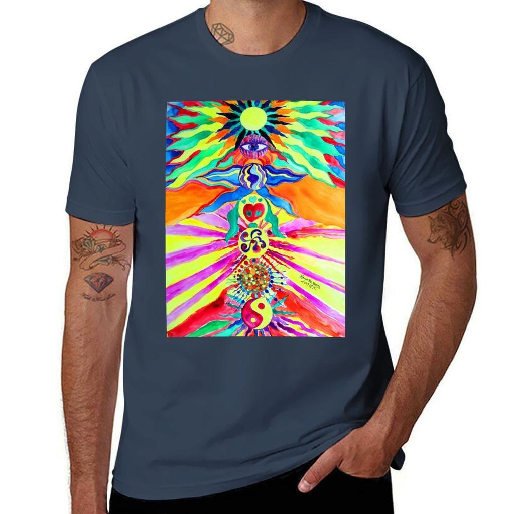 The 7 Chakras Tshirt Big And Tall Solid Color Tshirt